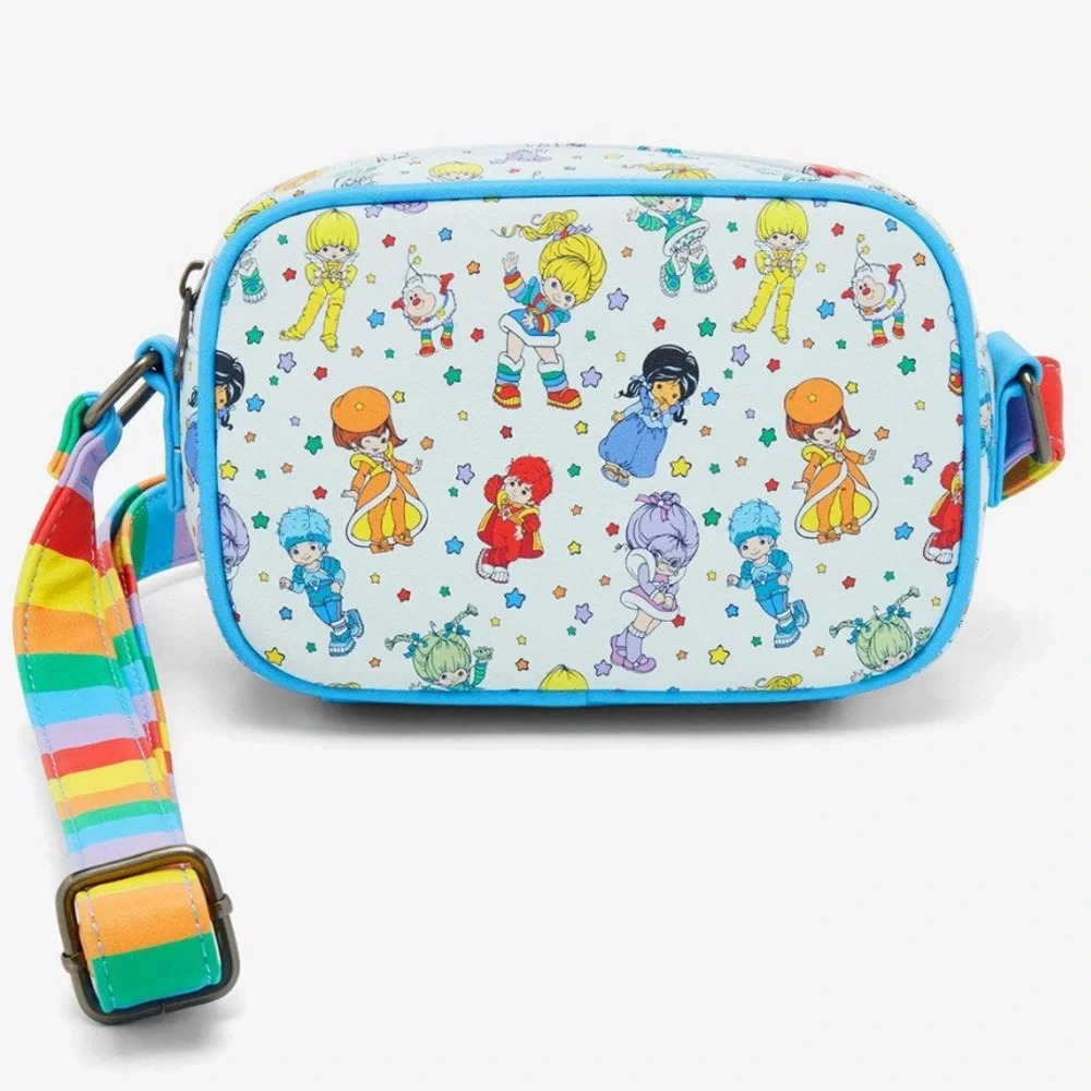 Loungefly Rainbow Brite White Crossbody Bag with Rainbow Strap - Picture 2 of 4